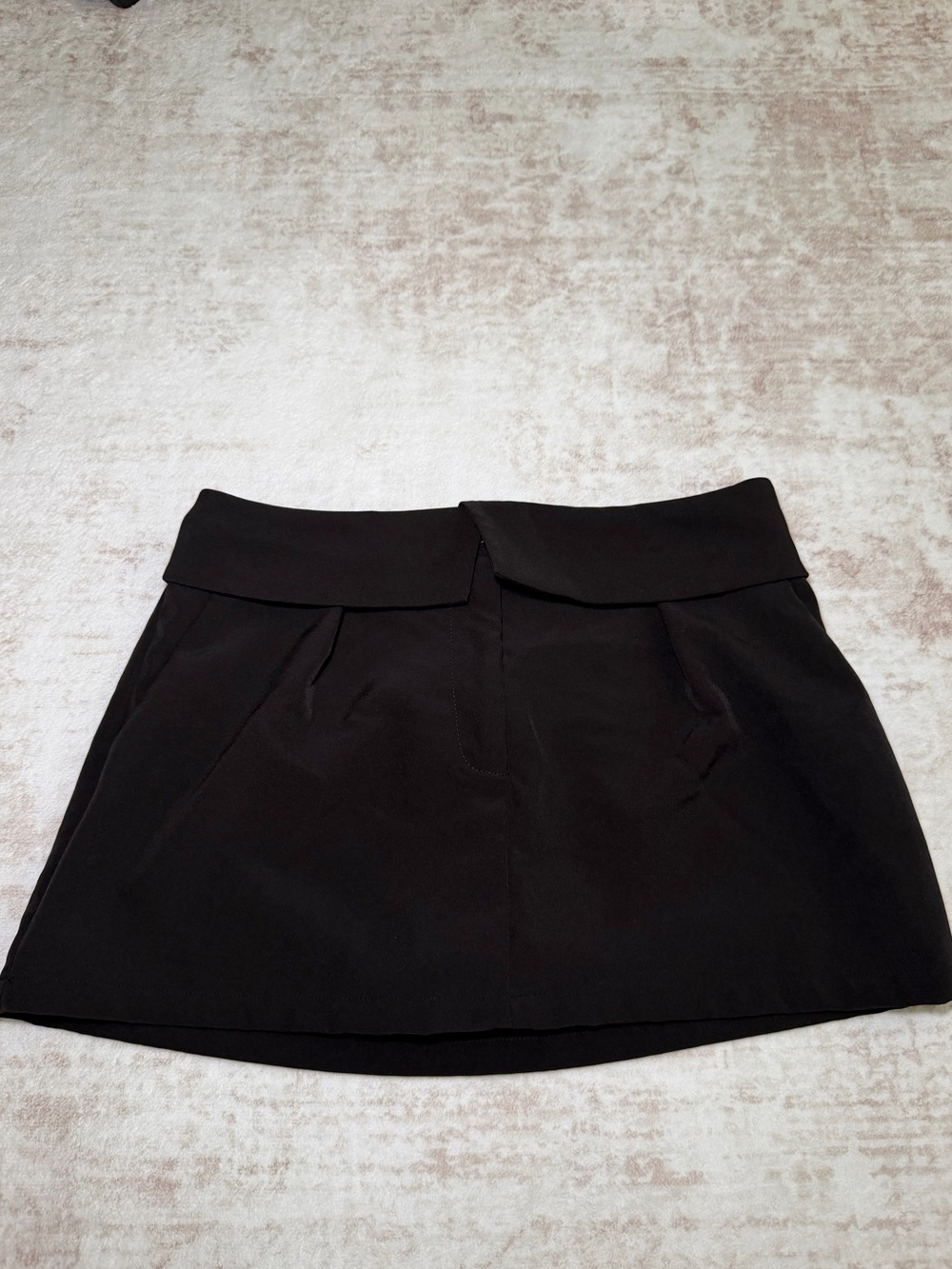 Sincerely Jules Black Faux-Wrap Pleated Skort Women’s Large